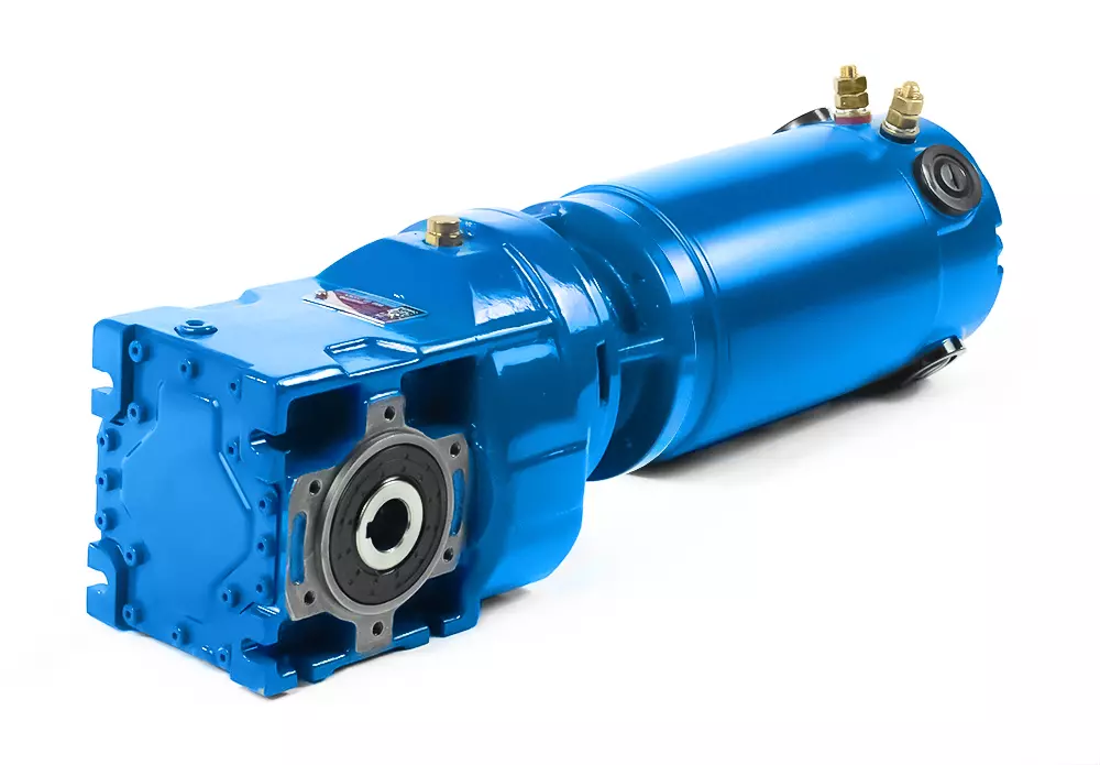 KV002-DC250-2 de 0,35 kW y 270 rpm Motorreductor cónico