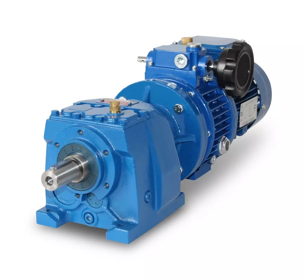 MV003/B5+V05-71-4 - 0,25 kW - 8,5-41 rpm motorreductor helicoidal de velocidad variable